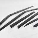 Smoke Black Rain Guards 6p Compatible with 2022 KIA EV6 (E261)
