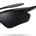 Lamicall 22g Polarized Sports Sunglasses - UV400 Protection Men Women Sun Glasses for Driving Running Cycling Baseball Golf (Black Frame-gray Lens)