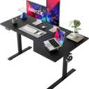Agilestic Electric Standing Desk, L-Shaped 55 Inches Height Adjustable Desk, Sit and Stand up Desk for Work Office Home, Ergonomic Rising Computer Table for Home Office with Splice Board, Black (55 x 31.5 Wide)
