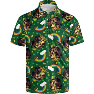 Funny Golf Shirts for Men,Lightweight Casual Hawaiian Shirts,Moisture-Wicking Short Sleeve Collared Shirt, XL