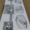 23 Inch Chrome Bathroom Light Fixtures Over Mirror 3 Light Bathroom Vanity Light Silver Modern Industrial Makeup Lighting Wall Sconce Shower Farmhouse Rustic Milk Glass Lamp Above Desk Sink