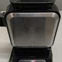 Ninja BW1001 Never Stick PRO Belgian Waffle Maker, Vertical Design, 5 Shade Settings, with Precision-Pour Cup & Chef-curated Recipe Guide, Black & Silver