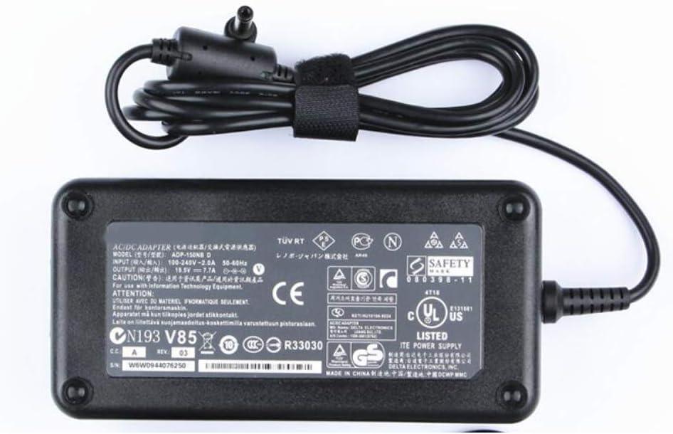 Original 19.5v 7.7a 150w Laptop Charger ac Adapter for Asus G50 G50V G50Vt G53S G53SW G53j G55vw G60vx G70 G70G G71 G71G G72G G73G G74SX-XN1 G75vw-ds72 ADP-150NB D Charger+Cord