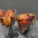 Dazzle Bright 2 Pack 24 Inch Lighted Thanksgiving Fall Maple Tree Decor, 24 LED Battery Operated Decorations Artificial Tree with Timer for Indoor Home Room Holiday Xmas Party