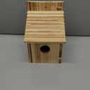 Wood Bird Houses for Outside with Pole Wooden Bird House for Finch Bluebird Cardinals Hanging Birdhouse Clearance Garden Country Cottages