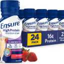 Ensure High Protein Strawberry Nutrition Shake, Ready to Drink, 16g Protein and 27 Vitamins and Minerals, 8 fl oz, 24 Pack
