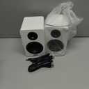 SW208 3" Active Bluetooth 5.0 Bookshelf Speakers  60W Carbon Fiber Speaker Unit - Built-in 24bit DAC Dynamic 3D Surround Sound 2.0 Computer PC Monitor Gaming (Pair, White)