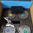 Wireless Buzzers System for Game Show, Family Feud Buzzer with Light, Show Who Buzzed First, 4 Modes, 165ft Distance, Rechargeable Answer Buzzers for Trivia Games, Classroom, Jeopardy, Quizzes Party (8-pack Buzzers With Host)