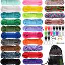 550 Paracord Type III - Survival Paracord Bracelet Rope Kits - Tent Rope Parachute Cord Combo Crafting Kits, Many Colors of Outdoor Survival Rope - Great Gift