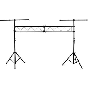 Mr Dj 10 Feet Portable DJ Lighting Truss Stand Trussing System with Dual Tripod Stand and T-bar for Stage Lighting