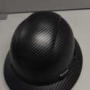 Acerpal Full Brim Hard Hat, Class C G & E, OSHA Construction Work Approved, Premium Carbon Fiber Design, Soft Padded 6 PT Adjustable Ratchet Suspension, Top Pad, Matte, Casco de construccion