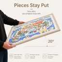2000 Pieces Puzzle Board, 45.7x30.7 Felt Puzzle Storage Mat | Portable surface functions as a flat puzzle mat. 44" x 29.1" Felt Display Board for AdultsMom Dad, 31" x 46"