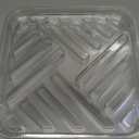 LEMMOM 4 Pack 10 inch Square Clear Plastic Plant Saucers, Durable Sturdy Plant Drip Trays for Pots to Collect Water