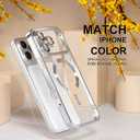 Misea Magnetic for iPhone 17 Pro Case Compatible with MagSafe [Never Yellowing] [Military Grade Drop Protection] Full Camera Lens Protector Plating Soft Clear Phone Case for Women, Silver