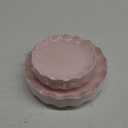 LIYH 24pcs Pink Plates Reusable,Pink Plastic Plate Durable and Dishwasher Safe,Baby Shower Plate, Light Weight Daisy Plastic Mothers Day Plates for Wedding Party Birthday (24 Pink)