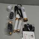 5 in 1 Hair Dryer Brush Set,Professional Negative Ionic Hot Air Styler, Air Curling Wrap Styler,Detachable Blow Dryer Brush With Auto Wrap Curlers,Hair Styling Tools For Straight/Curl/Drying/Smoothing (White)