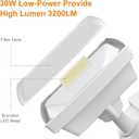 LEPOWER 30W LED Security Lights Motion Sensor Outdoor, 3200LM, 5500K, IP65 Waterproof, Hardwire 2 Head Motion Detector Flood Light for Garage, Yard, Porch
