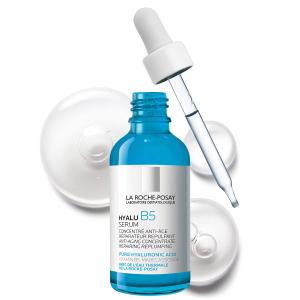 La Roche-Posay Hyalu B5 Pure Hyaluronic Acid Serum for Face, Vitamin B5 + Hyaluronic Acid + Madecassoside, Hydrating Serum Visibly Plumps Skin, Sensitive Skin Safe, Anti Aging, Oil-Free (1.69 Fl Oz (Pack of 1))
