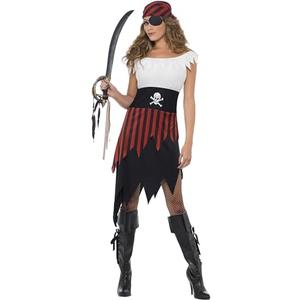 Smiffys Women Pirate Wench Costume Black , XL