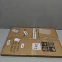 Magnetic Dry Erase Board - 24'' x 18'' Decorative Magnetic Board for Wall - White Board - Magnet Board Display Board - Gray Wood Plank
