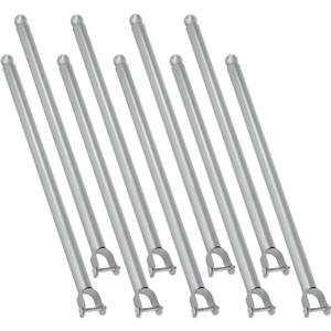 9 Pack Chain Link Fence Extension, 25.2'' Fence Extension Height, Galvanized Post Extender for Dogs and Privacy (1-5/8'') (Silver - 9 kits)