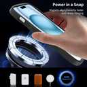 Magnetic for iPhone 15 Case, [Compatible with MagSafe] [Military Grade Drop Protection] Translucent Matte Shockproof Anti-Scratch Phone Cover (Black)