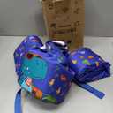 Vvinca Toddler Swim Vest 22-66 lbs, Swim Trainer for Boys Girls with Anti-Chafe Crotch Strap, Floaties for Kids 2-6 Years Old,03-Dinosaurs