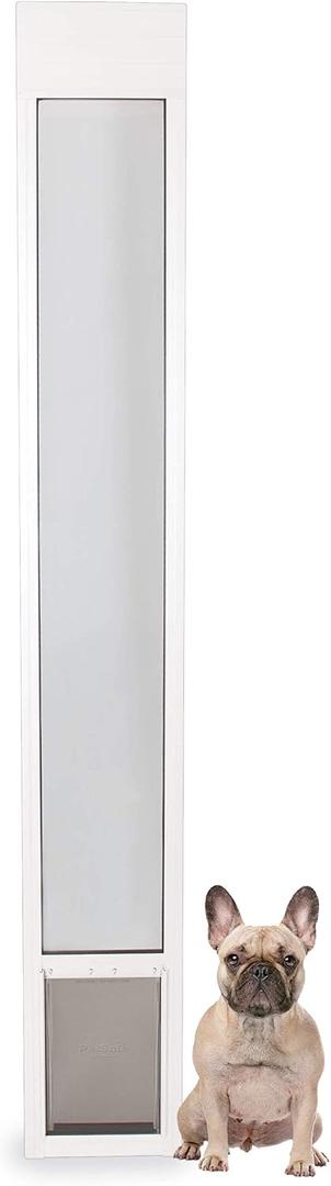 PetSafe Sliding Glass Pet Door, 1 Piece, Medium Dogs to 40 lbs, White