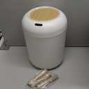 URALFA Motion Sensor Trash Can with Lid, 3 Gallon / 11 L Automatic Bathroom Trash Can, Touchless Trash Bin, Smart Plastic Garbage Can with Removable Legs for Bathroom, Bedroom, Kitchen, Office, White