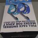 QingSong Full Face Snorkel Mask for Adults, Snorkeling Gear with Camera Mount, 180 Degree Panoramic View Snorkel Set Anti-Fog Anti-Leak