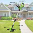 VARSK 12 Inch 20V Cordless Weed Wacker with Automatic Line Feed, 2 in 1 String Trimmer and Edger, Includes 2 X 2.0Ah Batteries/1 X Charger/6 X Replacement Spools, Weed Eater for Lawn, Garden, etc