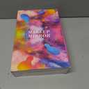 HUONUL Makeup Mirror, Vanity Mirror with Lights, 2X/3X/10X Magnification, Touch Control, Trifold, Dual Power Supply, Valentines Day Gifts for Her,Gifts for Women, Wife, Mom, Girls,Dorm Room Essentials (White)