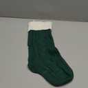 Nanou Christmas Stockings 18" Knitted Christmas Socks Family Holiday Decorations Great Big Stockings for Gift to Family, Friends and Kids (Green(Body)+Ivory (Mouth), Length 18",Pack 1)