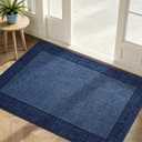 MatMaven Dirt Trapper Door Mat 32"x 48", Non Slip Washable Doormat,Blue