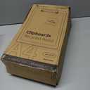 Amazon Basics Hardboard Office Clipboard, Letter Size, 9" x 12.5", Brown, 30-Pack