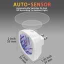 Butterfly Lavender Night Light Plug into Wall 0.5W LED Lights Auto on/Off for Family Friends Holiday Gifts & Home Decor