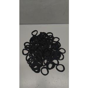 Mini Black Hair Ties, Small Elastic Bands for Hair Styling, 100 Pack