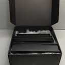 Wooden Cologne Organizer for Men 4 Tier of Perfume Display Holder of Drawer & 2 Hidden Compartments Larger Storage Space Mens Perfume Organizer Shelf Stand,Gift for Man (4T-Black)