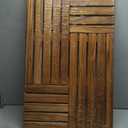 Utoplike Teak Wood Bath Mat, 32 x 20 inch Large Wooden Shower Mat for Bathroom, Non Slip Wood Floor Sturdy Mat for Inside Shower Luxury Spa Home or Outdoor, Crisscross 