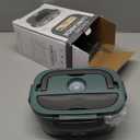 Electric Lunch Box Food Heater, 3 in 1 Ultra Quick Heated Lunch Boxes for Adults, 12V/24V/110V Portable Food Warmer for Car/Truck/Office With Fork Spoon and Insulated Carry Bag (Gray)