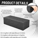 Frienda 6 Pack Fuel Cell Safety Foam Block 14 x 4 x 6 Inches Safety Racing Foam Insert Block Easy Installation for Prevent Fuel Sloshing of Gas, E85 and Methane Fuels(Black)