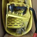 Rubbermaid Commercial 35Qt WaveBrake 2.0 Side-Press Mopping Bucket and Wringer with Foot Pedal Drain, Yellow, for Professional/Industrial/Business Heavy-Duty Floor Cleaning/Mopping