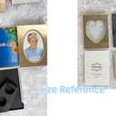 Set of 3 Mini Metal Picture Frame Set 2.5x3.5 Inch, Silver Small Picture Frame with Picture Storage Behind, 2 1/2x3 1/2 Inch Small Picture frame (Silver, Rectangle)