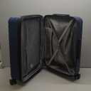 Amazon Basics 26" Hardside Medium Checked Luggage, Hardshell Suitcase With Wheels, Expandable For Up to 15% More Space, With Scratch-Resistant Surface, Four Multi-directional Wheels, Navy Blue