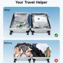 20 Pack Travel Vacuum Bags with Upgraded Rechargeable Pump, 4 Sizes Space Saver Vacuum Storage Bags for Luggage and Suitcase, Compression Bags for Packing, Vacuum Seal Bags for Clothing Travel