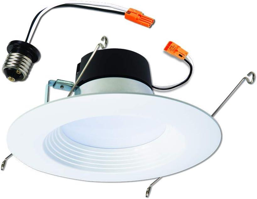 HALO LT 5-inch and 6-inch Selectable 3CCT (3000-5000K) Integrated LED, White Recessed Light, Dimmable Retrofit Trim