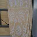 Beige Yellow Arch Backdrop for Baby Shower Mexican Talavera Wedding Party Stretchy Arch Stand Cover Doubleside Banner Baptisms Birthday Decoration Props(Only Cover)(3.3x6ft,Beige Yellow)