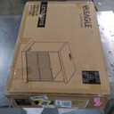 VASAGLE MAXE Collection - Set of 2 Nightstands with Charging Station, Fluted Night Stand, Bedside Table, Mid Century Modern Side End Table, 2 Drawers, 2 AC Outlets, 2 USB Ports, Washed Gray ULET926G01