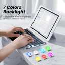 Ultra-Slim Bluetooth Keyboard with Touchpad, Wireless RGB Backlit, Portable Rechargeable Keyboard for iPad, Tablet, Laptop, Windows, Android, macOS Devices
