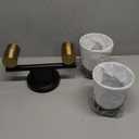 AMRUIPO Bathroom Vanity Light Modern Black Bathroom Light Fixture Over Mirror with Glass Lampshade for Kitchen Hallway 2 Lights